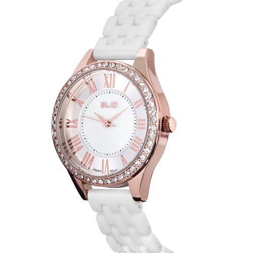 Đồng hồ Elio 33 mm Nữ ES144-01 Màu Trắng