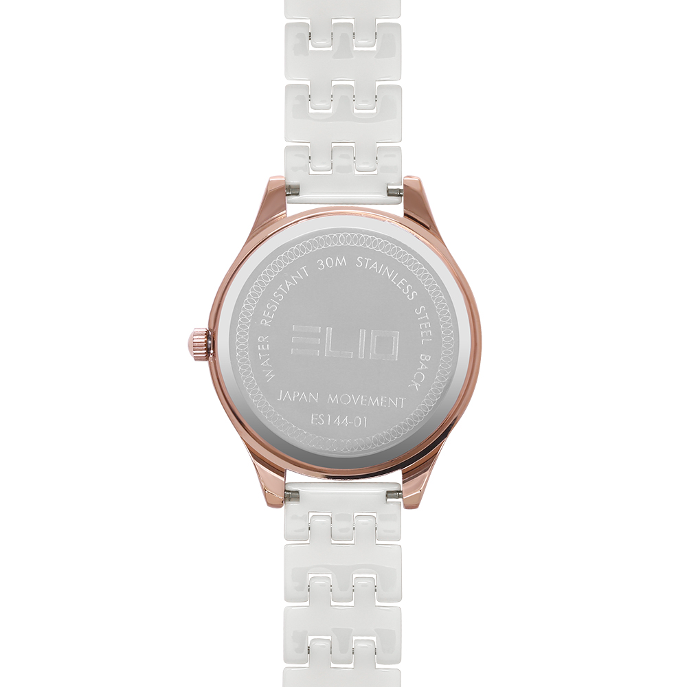 Đồng hồ Elio 33 mm Nữ ES144-01 Màu Trắng