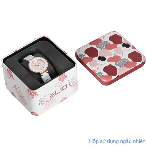 Đồng hồ Elio Nàng Thơ 30 mm Nữ ES143-01 Màu Trắng
