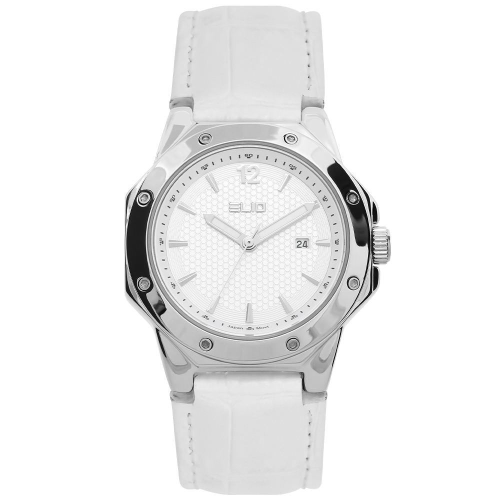 Đồng hồ Elio 32 mm Nữ EL140-01 Màu Trắng