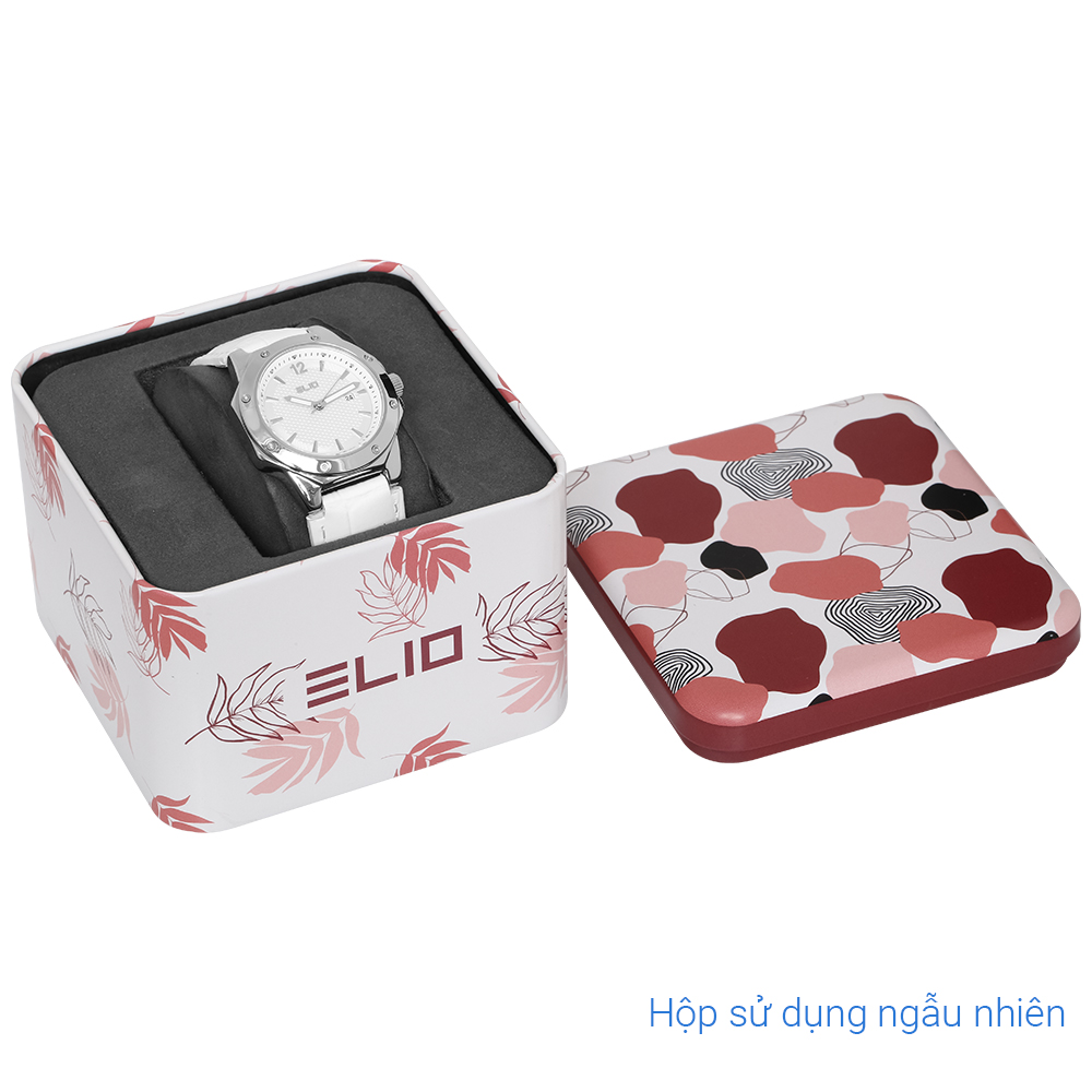 Đồng hồ Elio 32 mm Nữ EL140-01 Màu Trắng