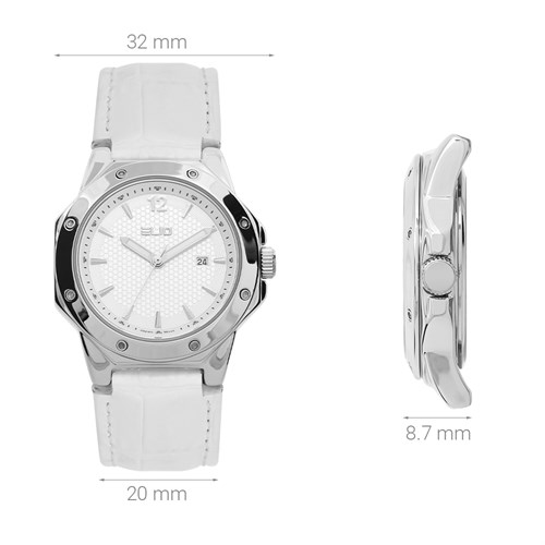 Đồng hồ Elio 32 mm Nữ EL140-01 Màu Trắng