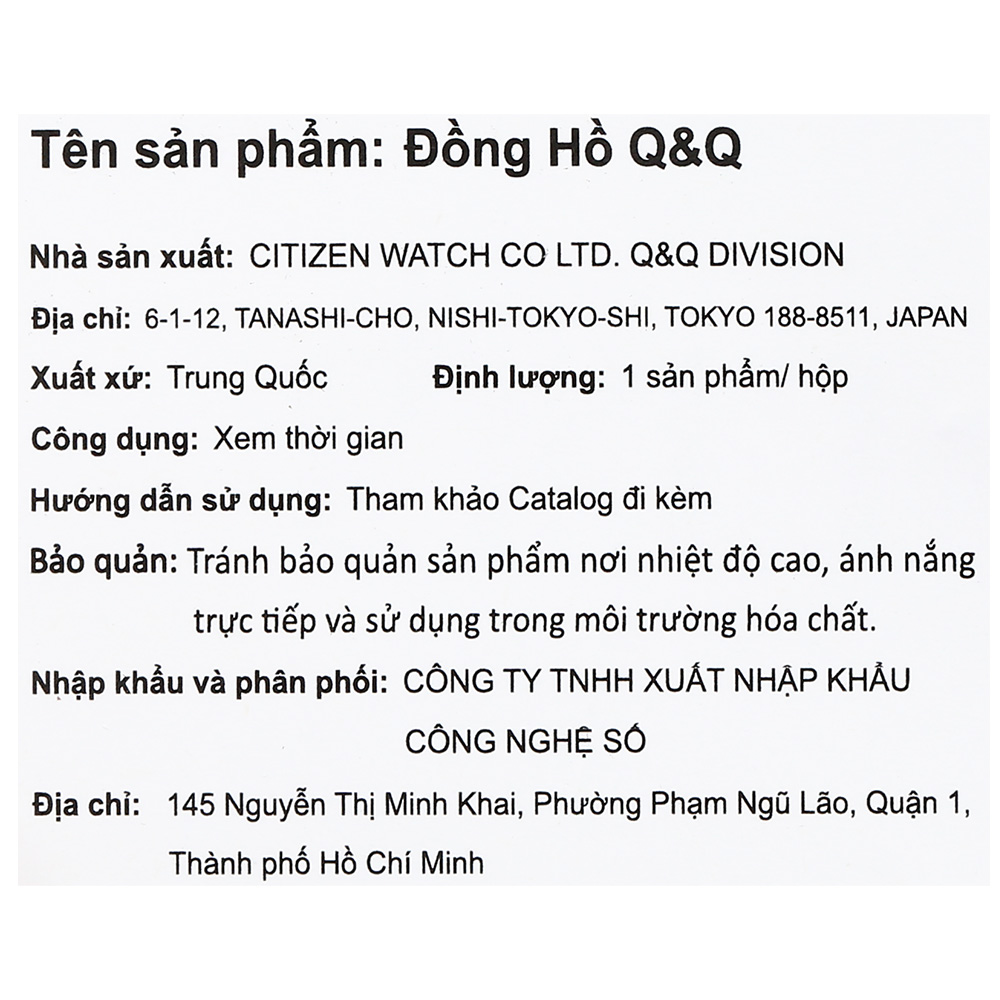 Đồng hồ Q&Q 30 mm Nữ C01A-007PY - 7