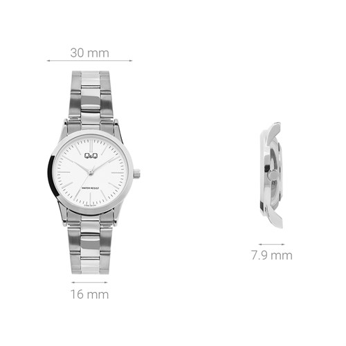 Đồng hồ Q&Q 30 mm Nữ C09A-001PY Màu Bạc