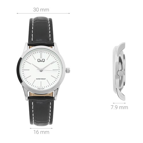 Đồng hồ Q&Q 30 mm Nữ C09A-013PY Màu Đen