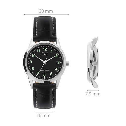 Đồng hồ Q&Q 30 mm Nữ C09A-018PY Màu Đen