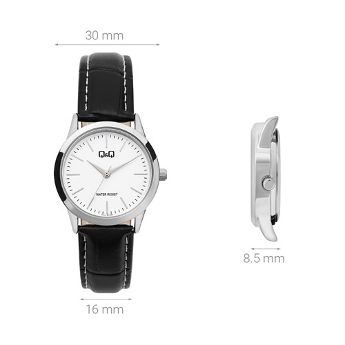 Đồng hồ Q&Q 30 mm Nữ C11A-013PY Màu Đen