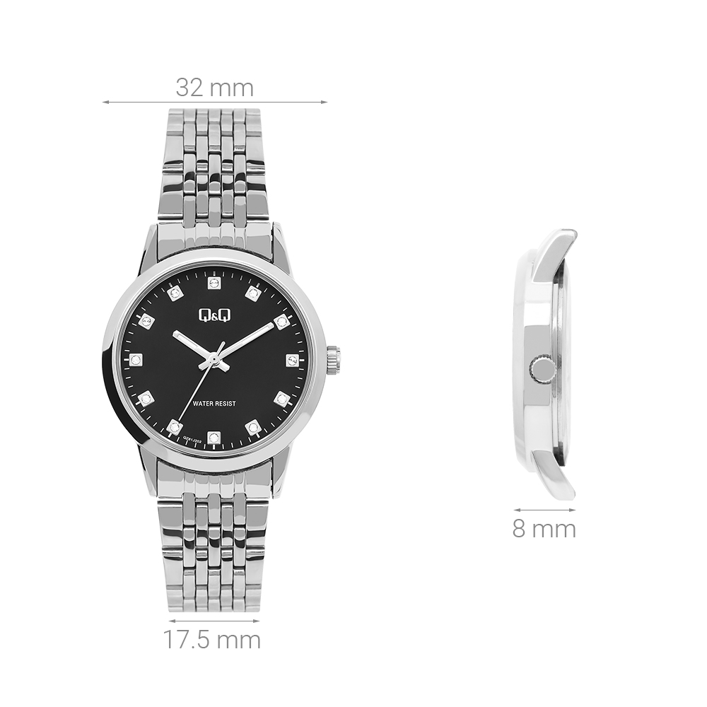 Đồng hồ Q&Q 32 mm Nữ QZ81J202Y Màu Bạc