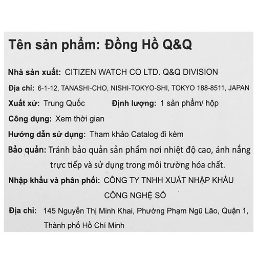 Đồng hồ Q&Q 34 mm Nữ V06A-007VY Màu Hồng