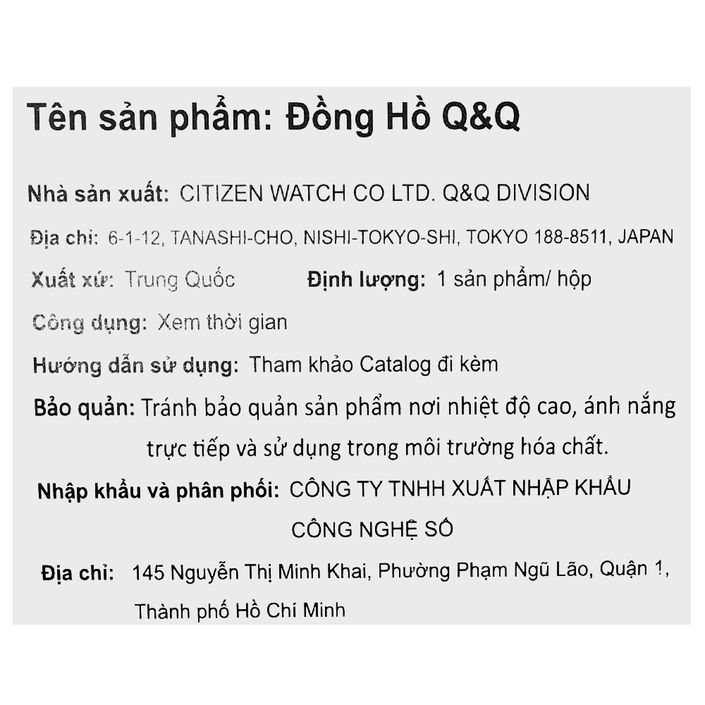Đồng hồ Q&Q 34 mm Nữ V06A-009VY - 7