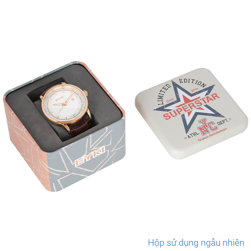 Đồng hồ EYKI 43 mm Nam EYL004-01 Màu Nâu