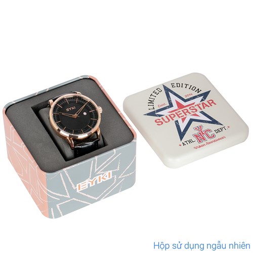 Đồng hồ EYKI 43 mm Nam EYL004-02 Màu Đen