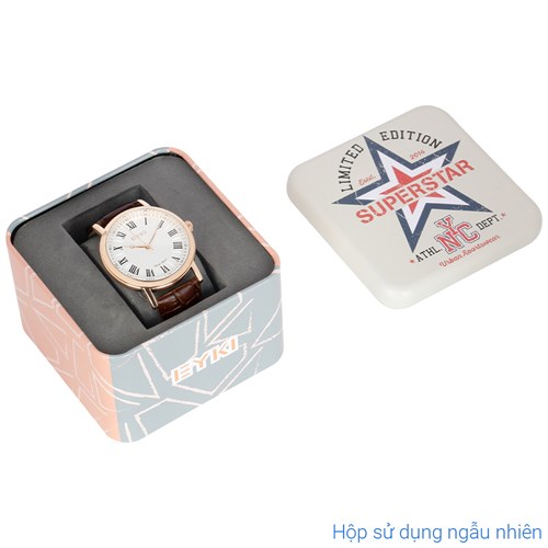 Đồng hồ EYKI 40 mm Nam EYC009-01 Màu Nâu
