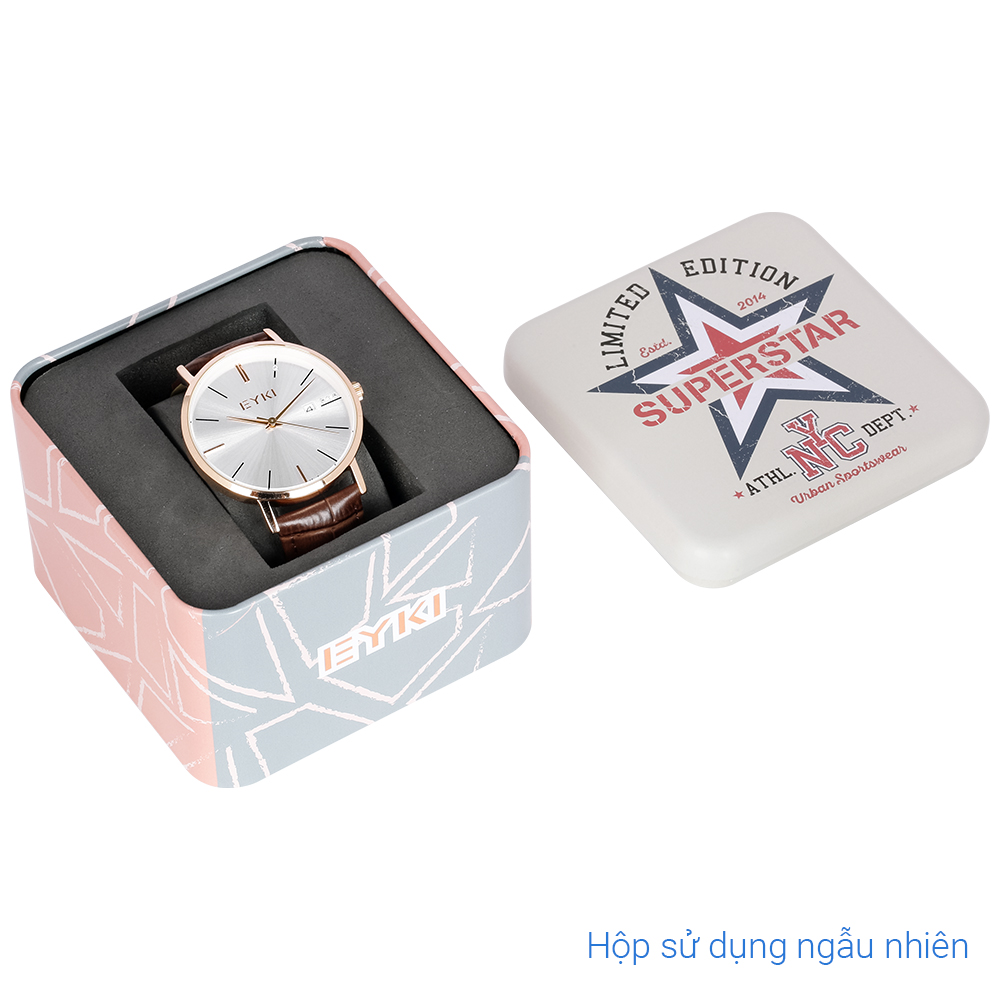 Đồng hồ EYKI 40 mm Nam EYC018-01 Màu Nâu