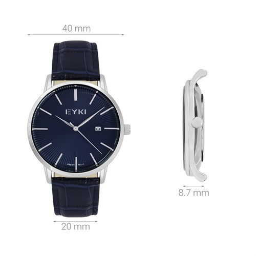Đồng hồ EYKI 40 mm Nam EYC020-01 Màu Xanh dương đậm