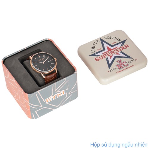 Đồng hồ EYKI 40 mm Nam EYC022-01 Màu Nâu