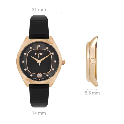 Đồng hồ EYKI 31 mm Nữ EYL001-01 Màu Đen
