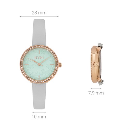 Đồng hồ EYKI 28 mm Nữ EYL002-01 Màu Xám