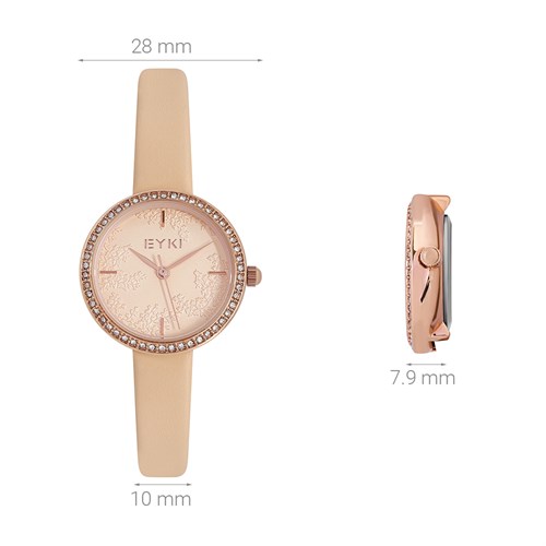 Đồng hồ EYKI 28 mm Nữ EYL002-02 Màu Nâu