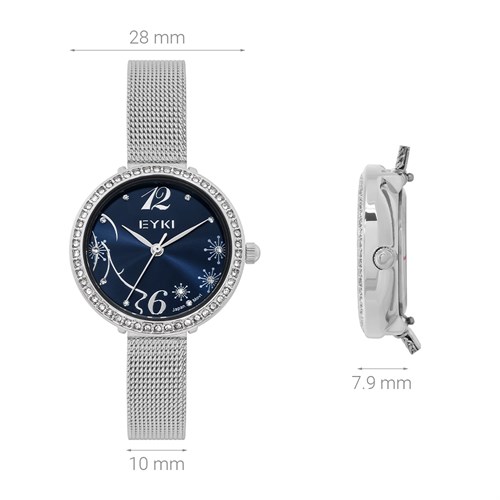 Đồng hồ EYKI 28 mm Nữ EYS002-01 Màu Bạc
