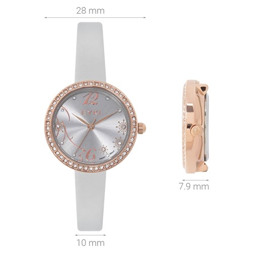 Đồng hồ EYKI 28 mm Nữ EYL003-01 Màu Xám