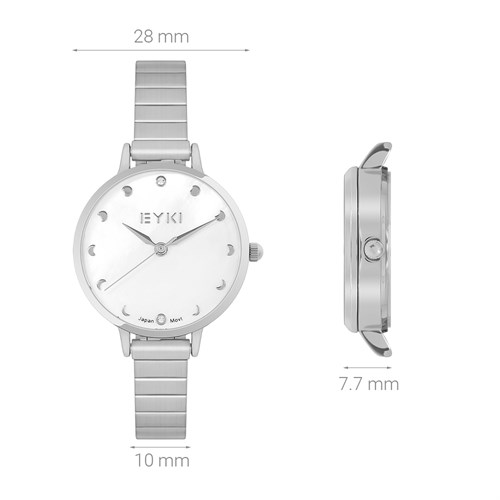 Đồng hồ EYKI 28 mm Nữ EYS003-02 Màu Bạc