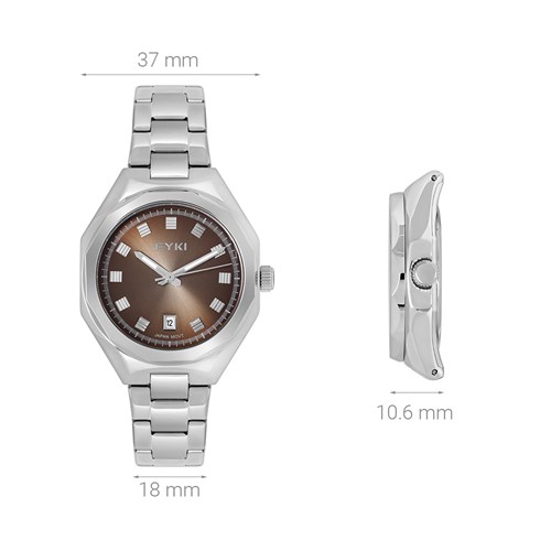 Đồng hồ EYKI 37 mm Nữ EYS004-01 Màu Bạc