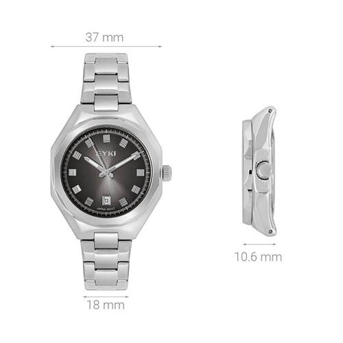 Đồng hồ EYKI 37 mm Nữ EYS004-03 Màu Bạc