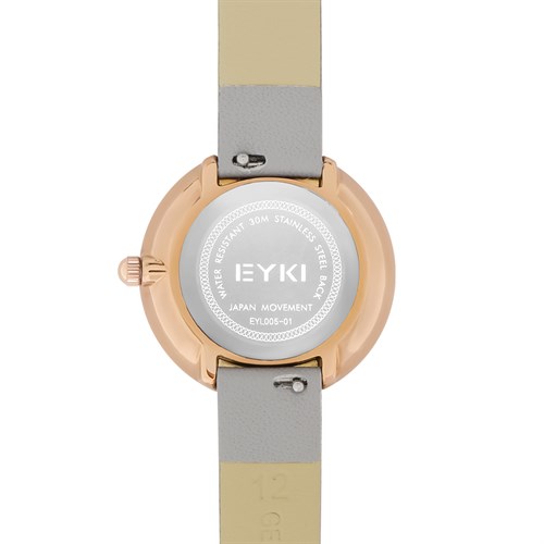 Đồng hồ EYKI 30 mm Nữ EYL005-01 Màu Xám
