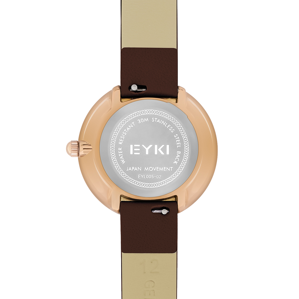 Đồng hồ EYKI 30 mm Nữ EYL005-02 Màu Nâu
