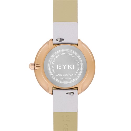 Đồng hồ EYKI 30 mm Nữ EYL005-03 Màu Trắng