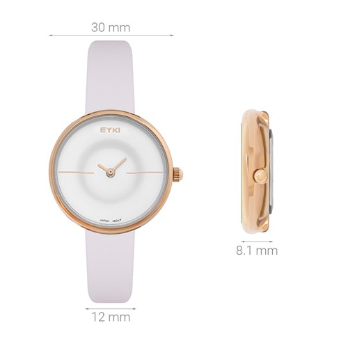 Đồng hồ EYKI 30 mm Nữ EYL005-03 Màu Trắng