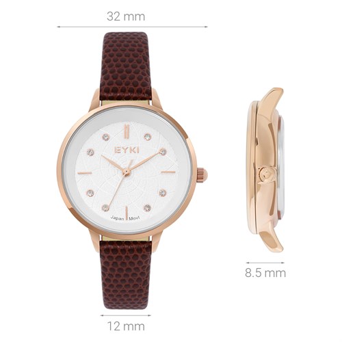 Đồng hồ EYKI 32 mm Nữ EYL011-02 Màu Nâu