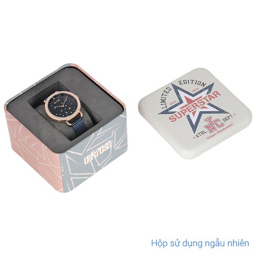 Đồng hồ EYKI 34 mm Nữ EYS005-02 Màu Xanh dương đậm
