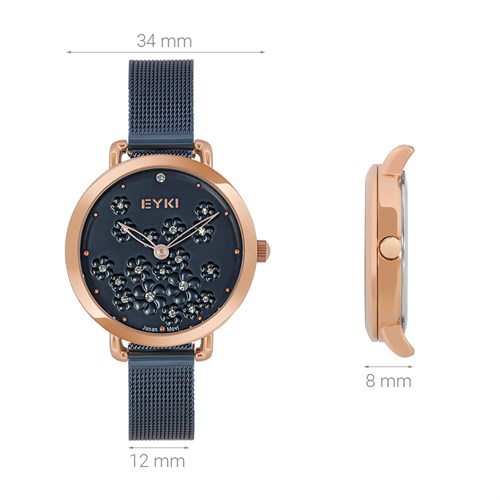 Đồng hồ EYKI 34 mm Nữ EYS005-02 Màu Xanh dương đậm