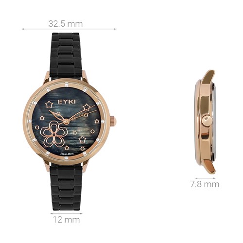Đồng hồ EYKI 32.5 mm Nữ EYS006-02 Màu Đen