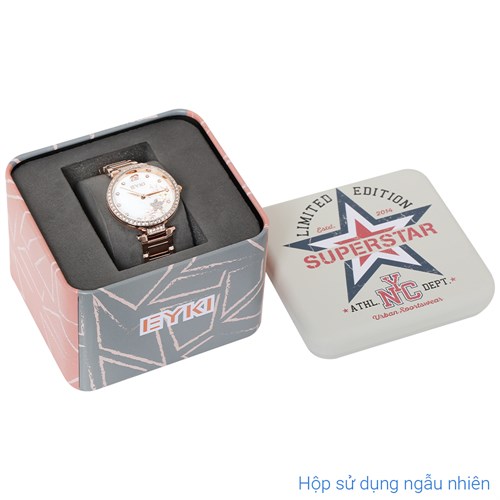 Đồng hồ EYKI 30 mm Nữ EYS008-03 Màu Vàng Hồng