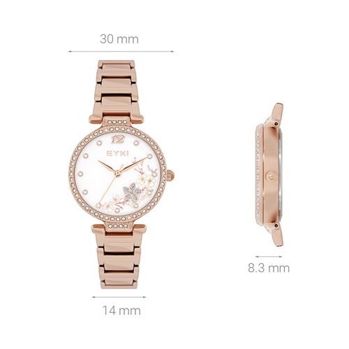 Đồng hồ EYKI 30 mm Nữ EYS008-03 Màu Vàng Hồng