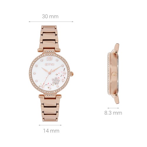 Đồng hồ EYKI 30 mm Nữ EYS008-05 Màu Vàng Hồng