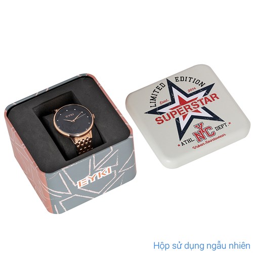 Đồng hồ EYKI 35 mm Nữ EYS009-01 Màu Vàng Hồng