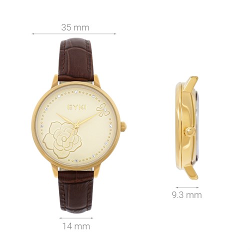Đồng hồ EYKI 35 mm Nữ EYL013-03 Màu Nâu