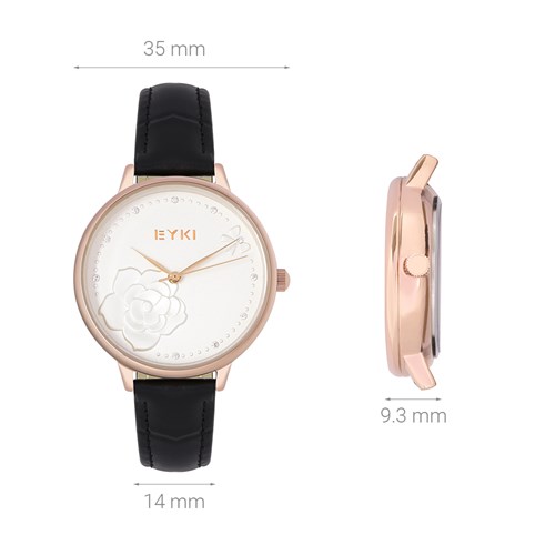Đồng hồ EYKI 35 mm Nữ EYL013-04 Màu Đen