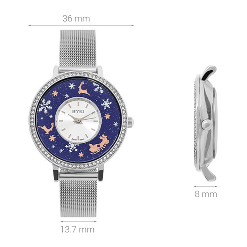 Đồng hồ EYKI 36 mm Nữ EYS010-01 Màu Bạc