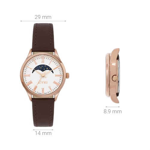 Đồng hồ EYKI 29 mm Nữ EYC016-02 Màu Nâu