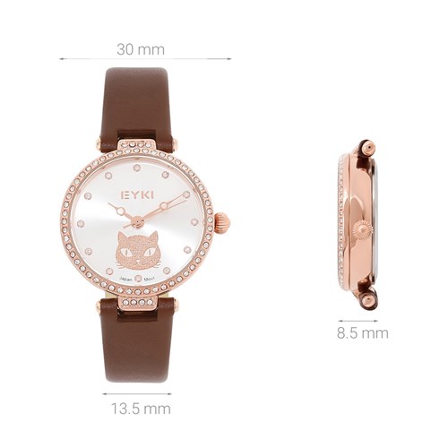 Đồng hồ EYKI 30 mm Nữ EYL023-01 Màu Nâu