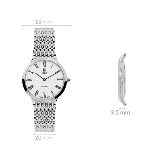 Đồng hồ Cover 35 mm Nam CO124.03 Màu Bạc