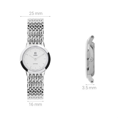 Đồng hồ Cover 25 mm Nữ CO125.02 Màu Bạc
