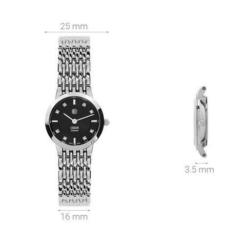 Đồng hồ Cover 25 mm Nữ CO125.19 Màu Bạc
