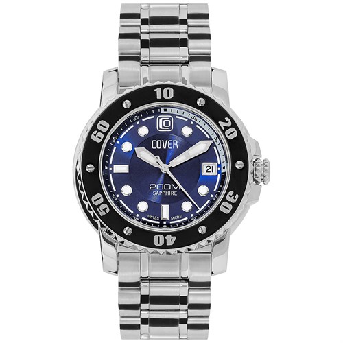 Đồng hồ Cover 44 mm Nam CO145.08 Màu Bạc