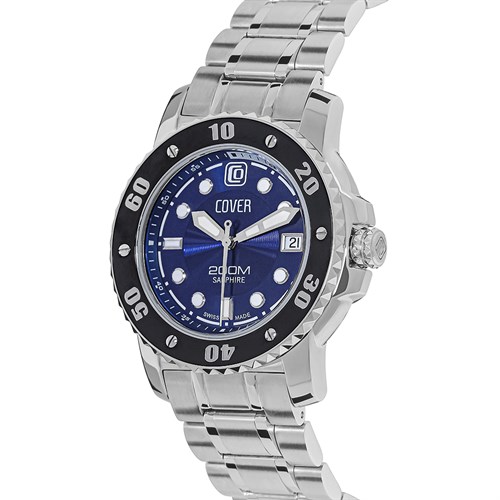 Đồng hồ Cover 44 mm Nam CO145.08 Màu Bạc